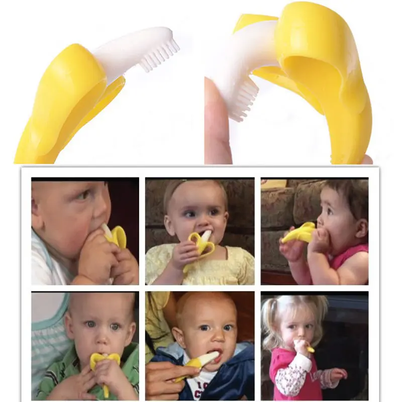 High quality Silicone Toothbrush And Environmentally Safe Baby Teether Teething Ring Kids Teether Children Chewing