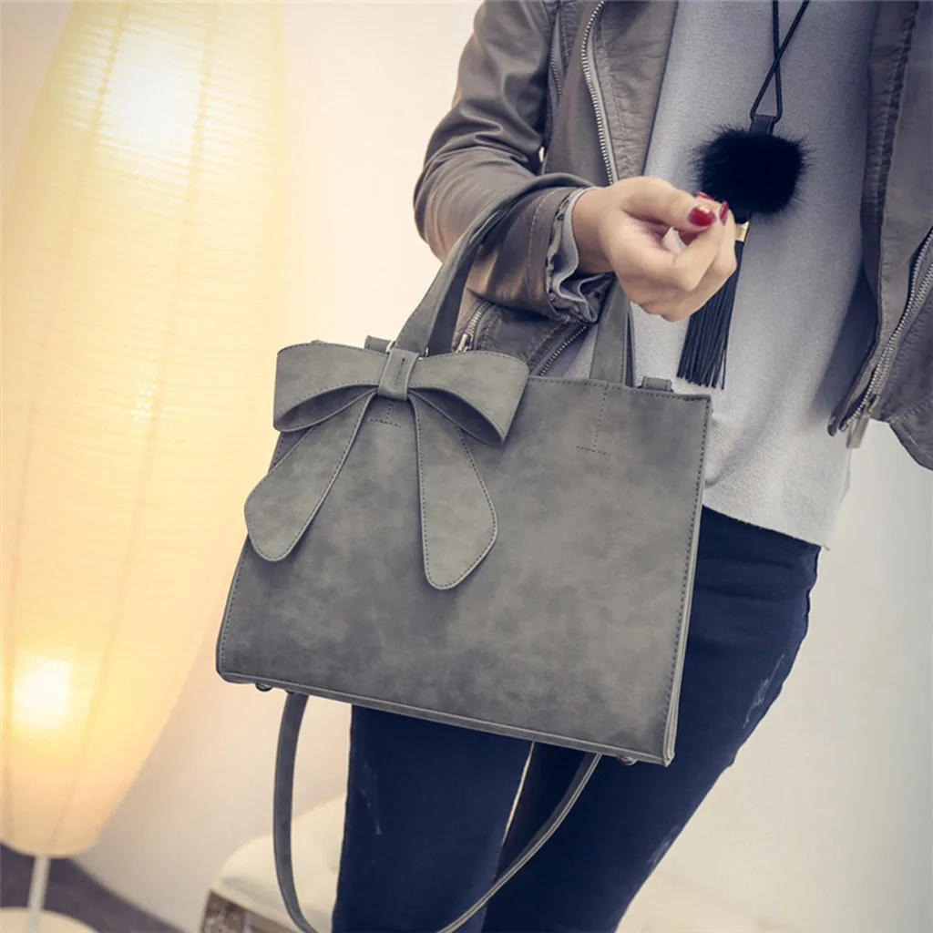 

New 2019 Elegant Shoulder Bag Women Designer Luxury Handbags Women Bags Fashion Bow Sweet Messenger Crossbody Bag For Girls Tote