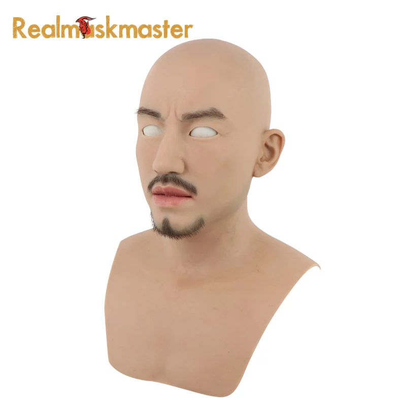 Realmaskmaster, Мужская латексная Реалистичная маска, искусственная, для взрослых, силиконовая, для всего лица, для мужчин, вечерние, принадлежности, фетиш, маски на Хэллоуин
