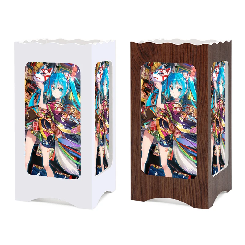 Comprar Vusum Hatsune Miku tu nombre destino Naruto escondido lámparas de mesa LED alrededor regalos de cumpleaños inteligente luces de la noche