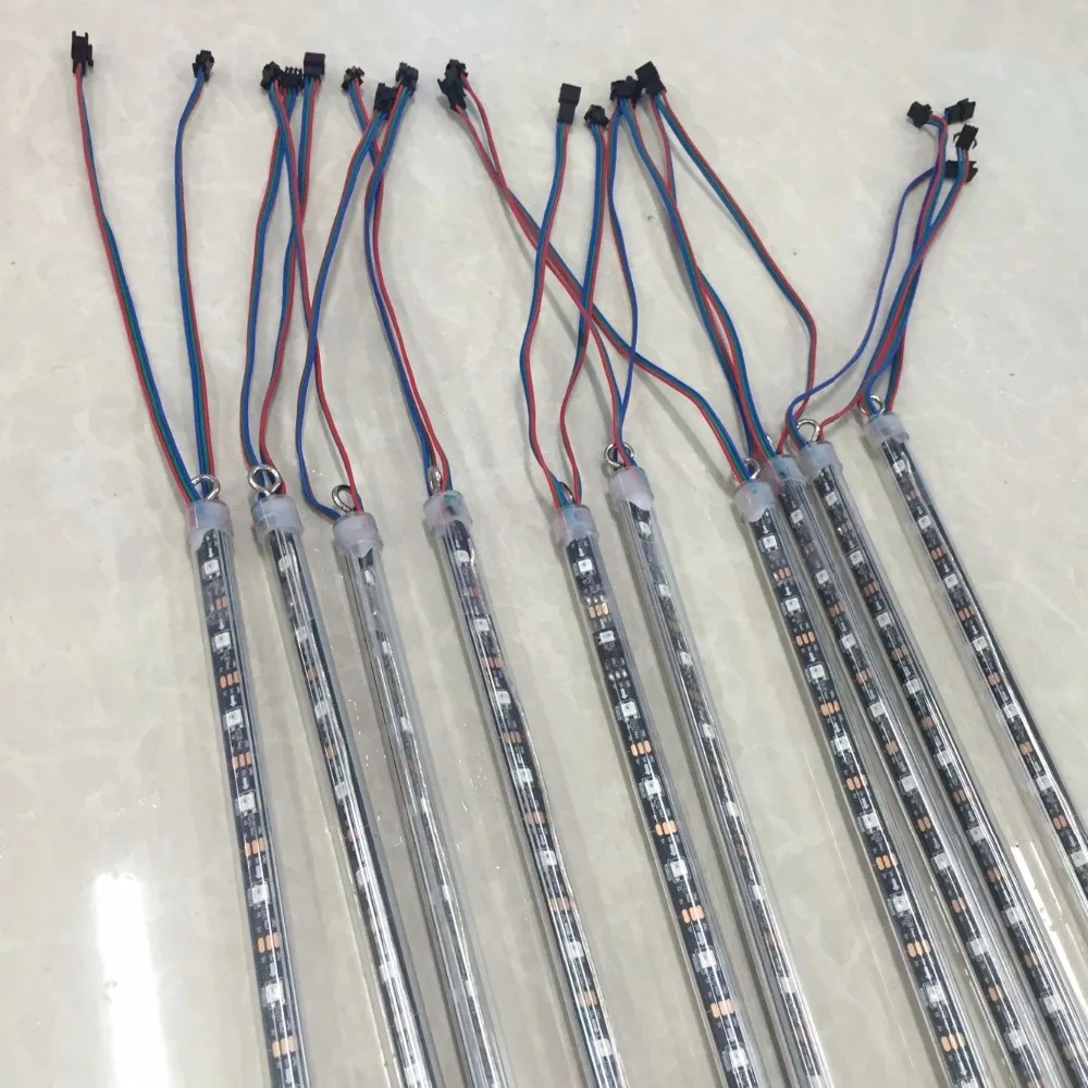 

1.5M long 3D WS2812B digital meteor light;pixel tube;DC5V input;96pcs WS2812B LEDs with 48pixels/m