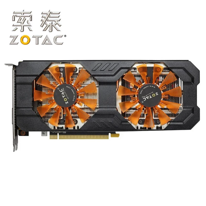 Original ZOTAC Video Card GeForce GTX760-2GBD5 Thunderbolt HB 256Bit GDDR5 Graphics Cards for nVIDIA Map GTX760 760 2G Hdmi