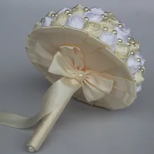 Розовый Свадебный букет ручной работы искусственный цветок «Роза» buque casamento свадебные искусственные цветы украшения