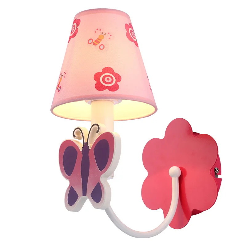 Простая модная детская розовая Светодиодная лампа принцессы с мультяшным