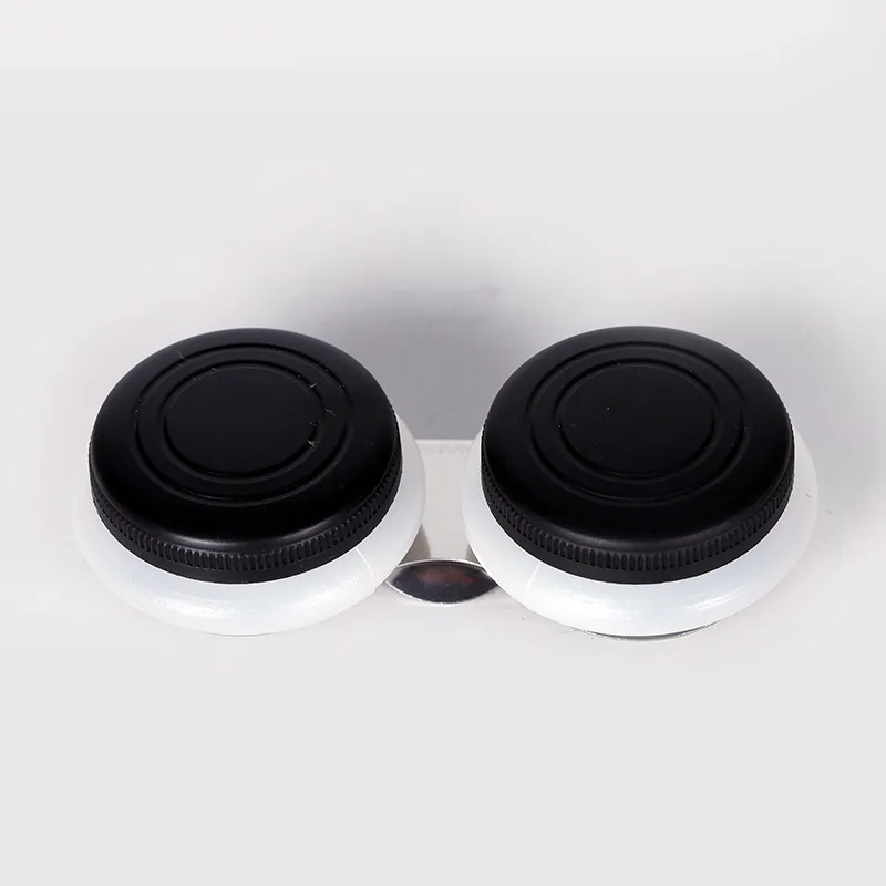 Koop Plastic bedekt olie potten van olieverf verf potten kleur schilderen potten enkele tweekoppige pot metalen base art levert palet