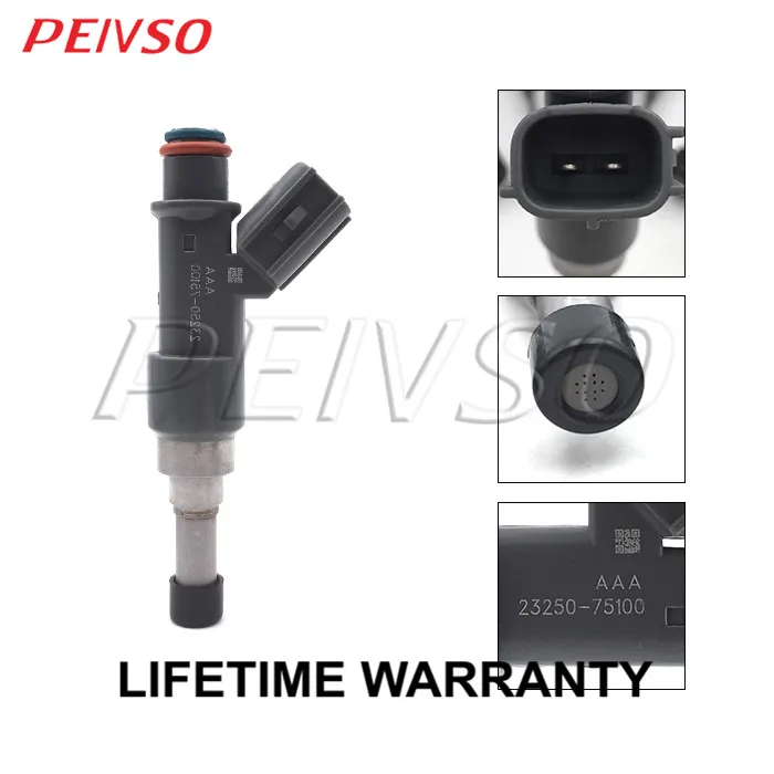 PEIVSO 23250-75100 23209-79155 новый оригинальный Топливный Инжектор для TOYOTA Coaster/Hilux/Land Cruiser