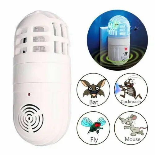

Ultrasonic Pest Repeller Bug Repellent Atomic Bug Zapper Insect Electric