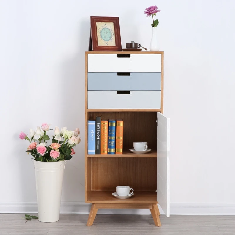 Louis Fashion Living Room Cabinets Solid Wood Drawer Type Bedroom Storage Nordic Simplified Modern Decoration