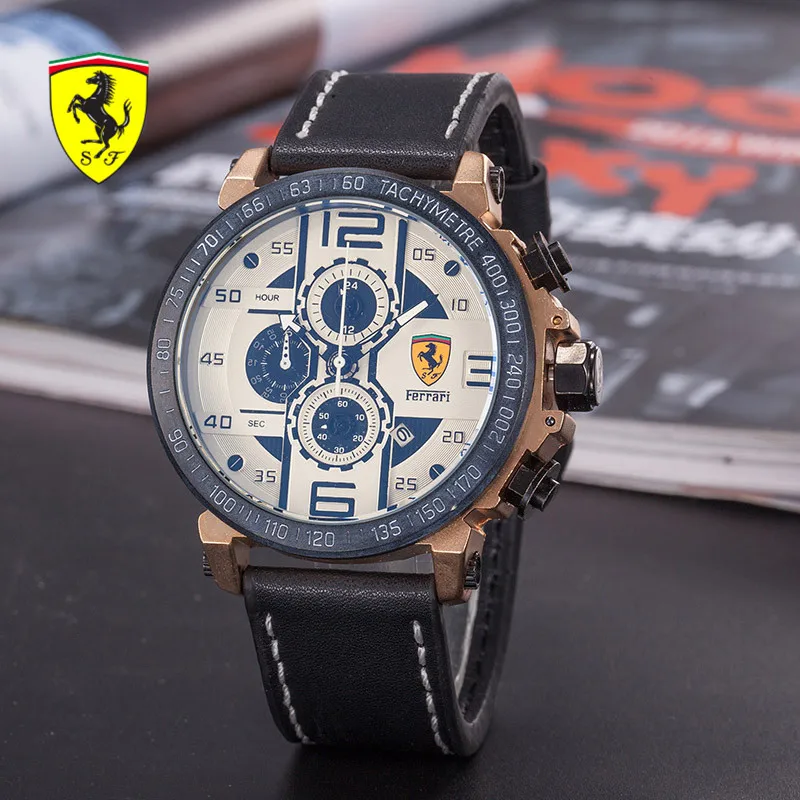 

SCUDERIA FERRARI Sport Quartz Watch Luminous for Men Fashion Outdoor Watches Multifunction Calendar Clock 12 Colors R836599723