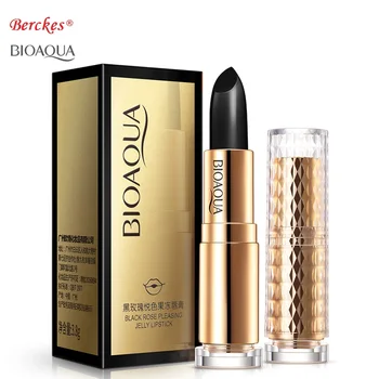 

2018 Bioaqua Black Rose Lip Balm Natural Plant Extract Moisturizing Refine repair lip wrinkles For Woman Nourishing Lip Care