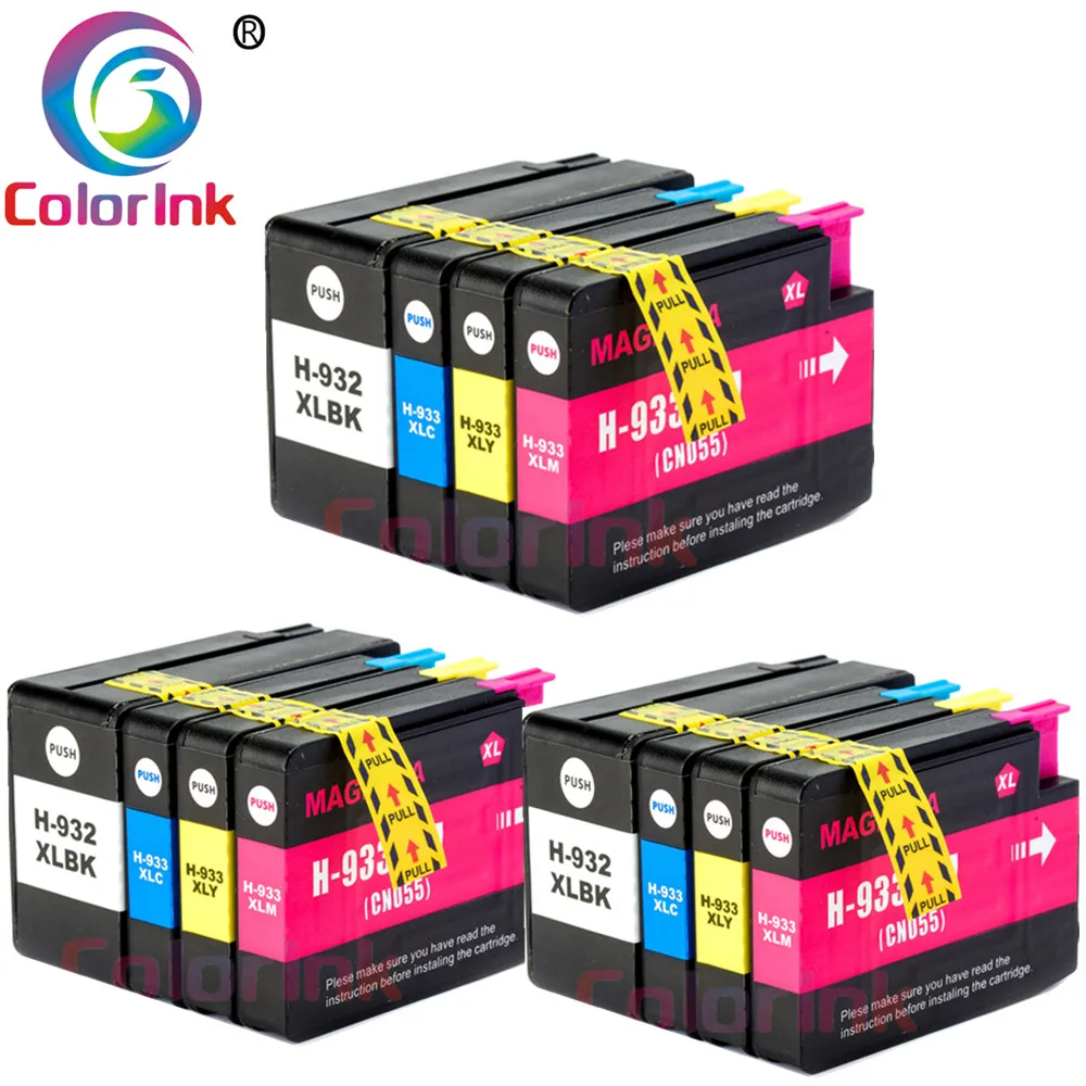 Чернильный картридж ColorInk 932 933 для принтера HP 932XL 933XL Officejet 6100 6600 6700 7110 7610 7612 7510
