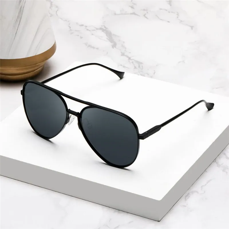 Xiaomi Mijia солнцезащитные очки нейлоновые поляризованные солнцезащитные очки-авиаторы для отдыха на открытом воздухе Анти-УФ безвинтовое UV400 поляризованные солнцезащитные очки для мужчин и женщин;