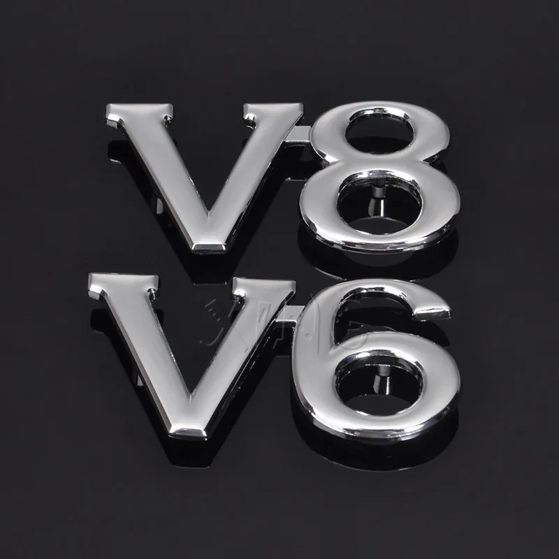 Изысканная Автомобильная эмблема на переднюю решетку для V6 V8 Mercedes BMW Audi VW Ford Nissan