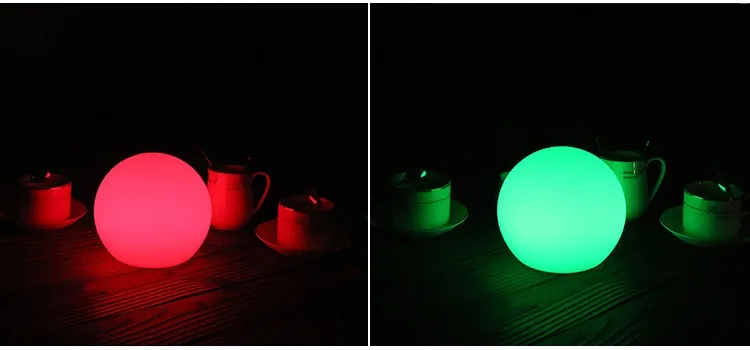 Dia40CM перезаряжаемый светодиод RGB Световой шар наружные декоративные лампы для внутреннего освещения пульт дистанционного управления осветительная Сфера ночные лампочки для вечеринки