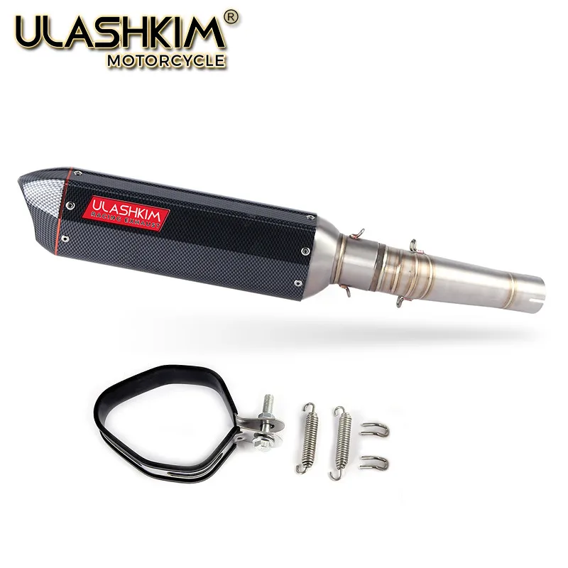 

Motorcycle Exhaust Link middle pipe Muffler full system db killer for HONDA NC700 NC750 NC700X NC700S 2012-2017 Q