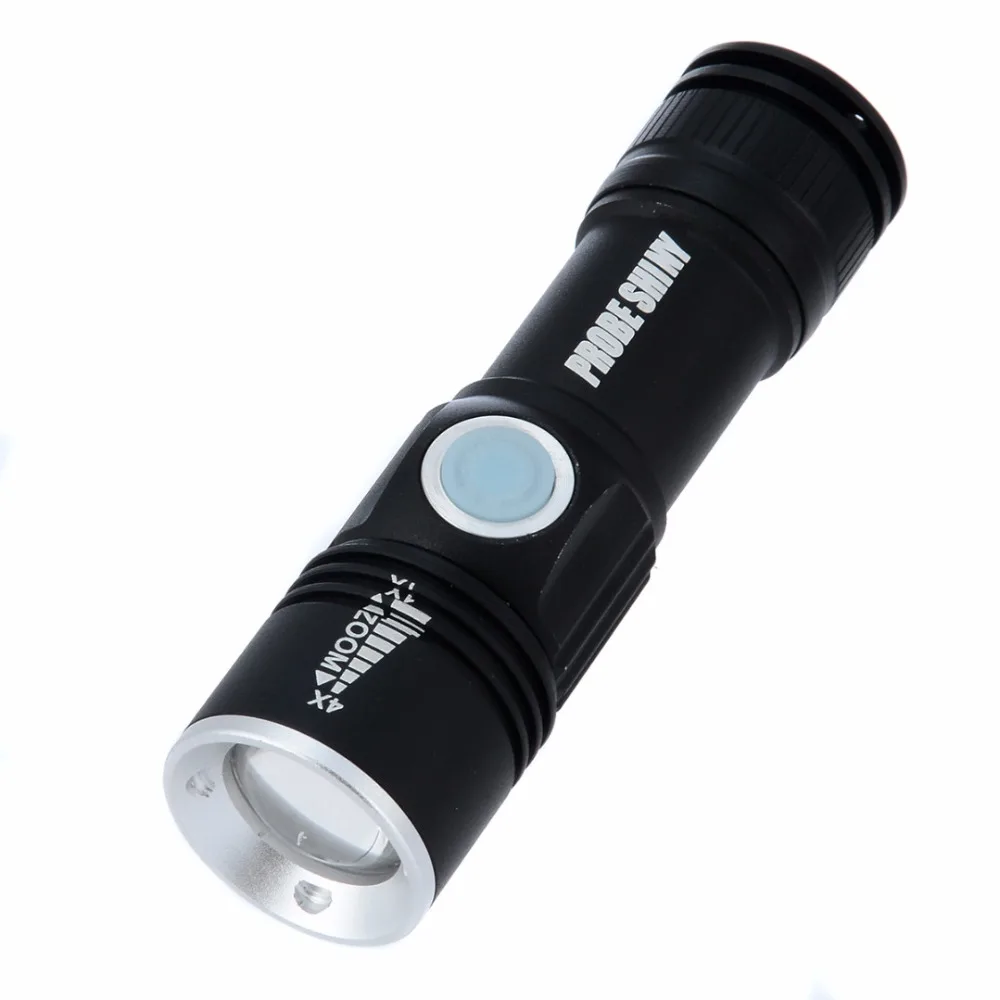 Mayitr Портативный регулируемый светодиодный Увеличить 3000lm фонарик Mini USB Перезаряжаемые фонарик для велосипеда Открытый путешествия