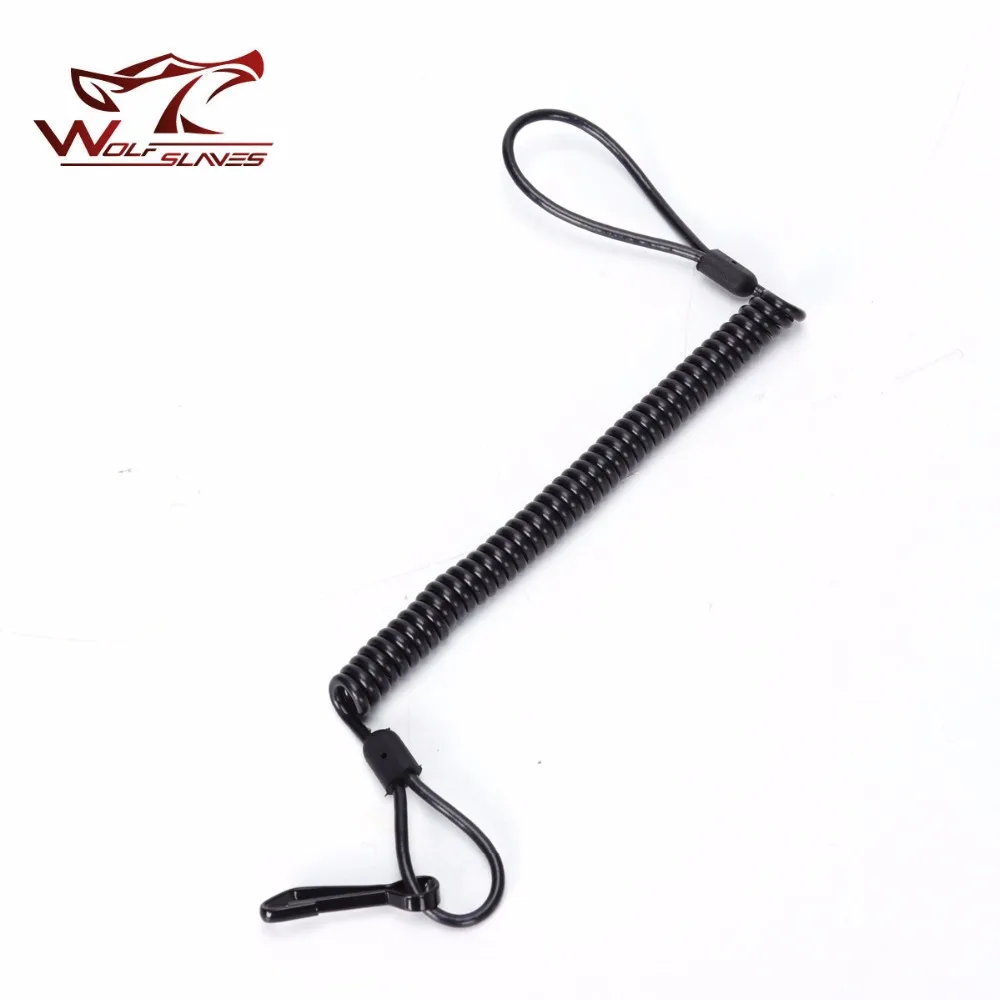 

Police Tactical Pistol Gun Sling Elastic Spring Lanyard Hunting Accessories with Buckle Rubber Spring Secure Camping Rifle Sling