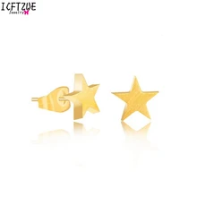 10 пар BFF украшения для тела Серебро Цвет Звезда себе Aros золотые гвоздики нержавеющая сталь серьги Bijoux для женщин Best подарки Классический