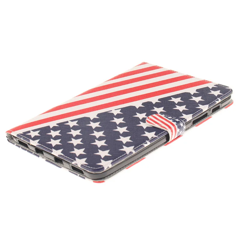Luxury 2 Leavies PU Leather Stand Flip Case for Samsung Galaxy Tab S2 8.0 Case T710 T715 SM-T715 Tablet Wallet White Case Bag (55)