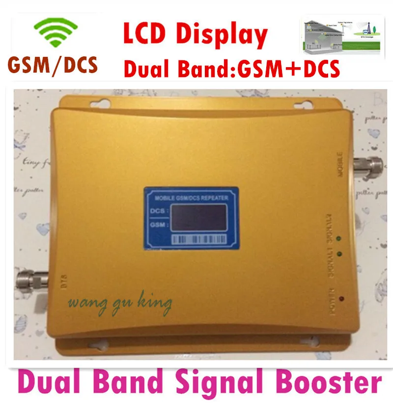 

LCD display ! GSM DCS Repeater 900 1800 Dual Band Cell Phone Signal Booster Amplifier Mobile Signal Repeater Cellular Amplifier