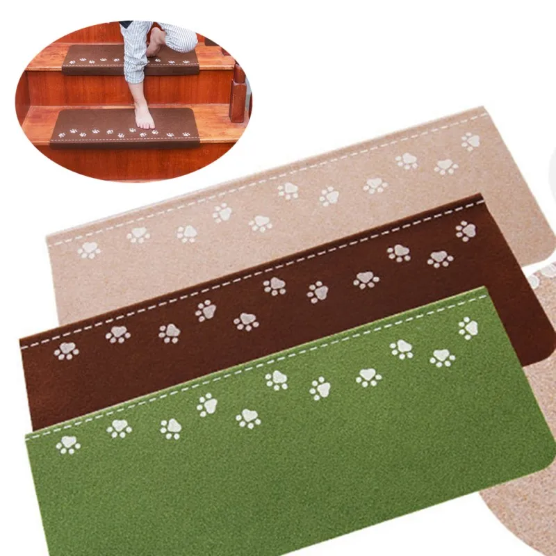 10 шт. светящийся визуальный ковер для лестниц Коврик Противоскользящая Лестница Коврики Коготь медведя Светящиеся в темноте безопасные ботфорты мягкие ковры для гостиной