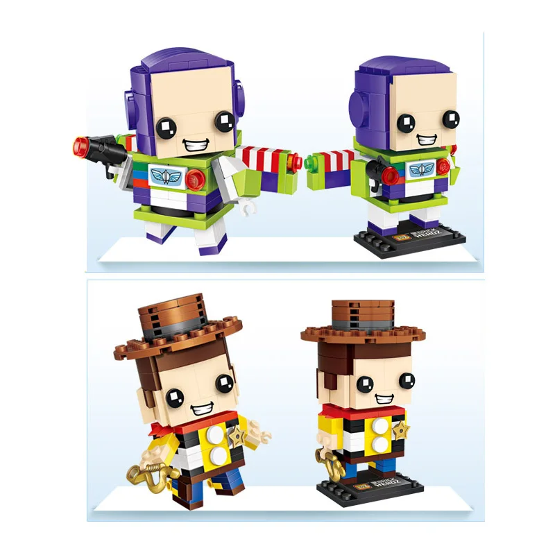 LOZ блоки мини-История игрушек строительные блоки Lightyear Woody brick Heads фигурка сборная DIY набор блоков игрушки 1443 1444