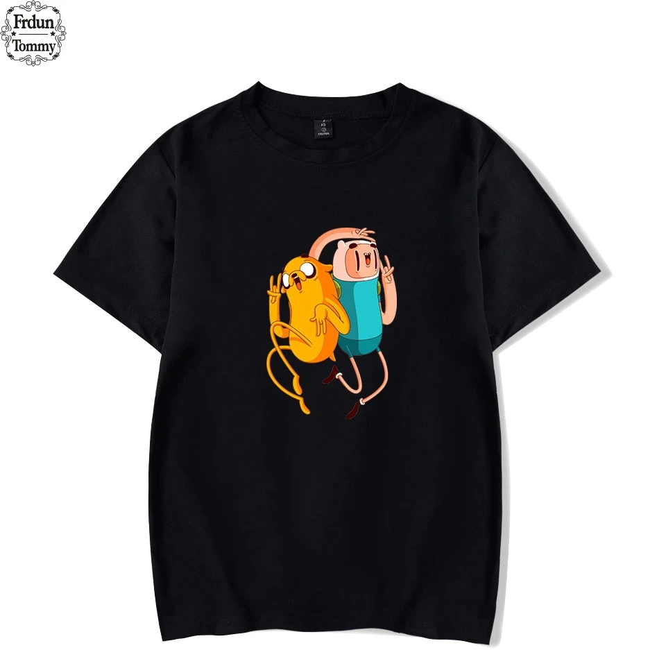 Frdun Tommy время приключений футболка Для женщин 2019 эксклюзивный Популярные анимация короткие футболка женская летняя повседневные футболки