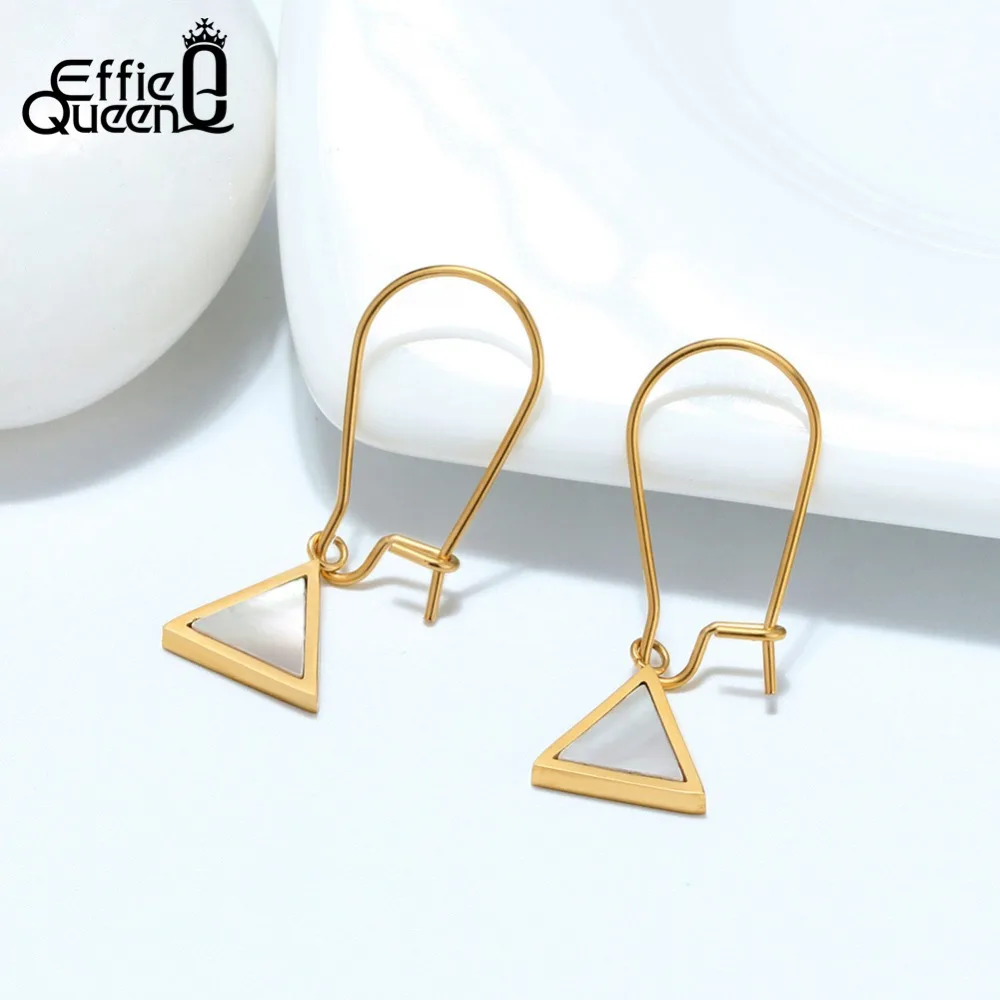 Effie Queen 316L висячие серьги из нержавеющей стали геометрической формы Висячие для