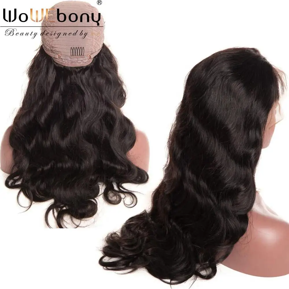

Lace Front Human Hair Wigs Pre Plucked Hairline Brazilian 180 250 Density Body Wave 13*4 Lace Frontal wig With Baby Hair Remy