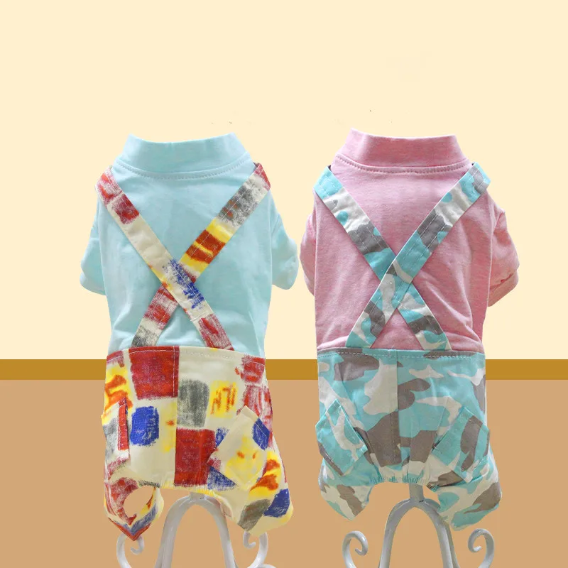 Bigeyedog Summer Dog Clothes Overalls Jumpsuit Small Dog Clothing Pet