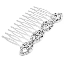 ГОРЯЧАЯ PEIGNE В CHEVEUX ДОСКА D’ARGENT STRASS 82 ММ POUR FEMME