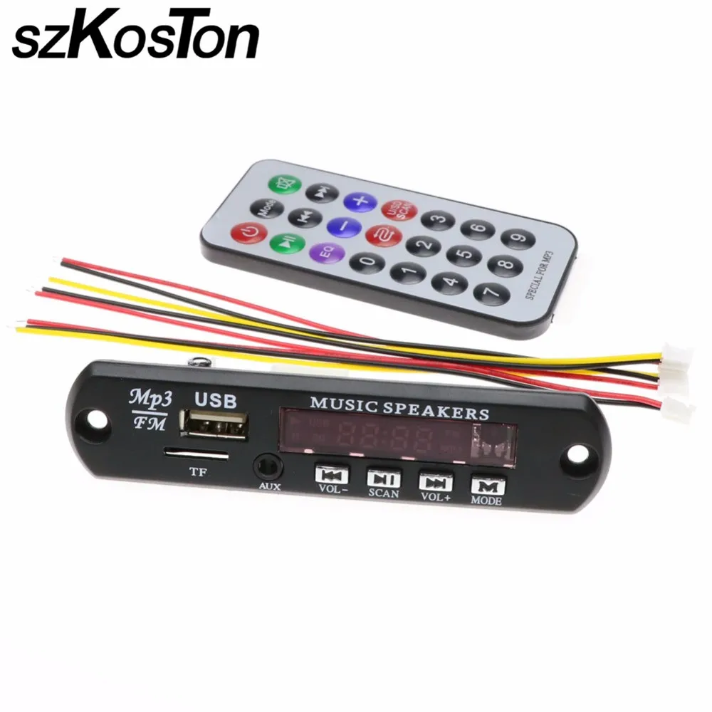 szKosTon Wireless Remote Music Speaker USB MP3 Decoder w TF card slotDecoding Board Audio Module TF
