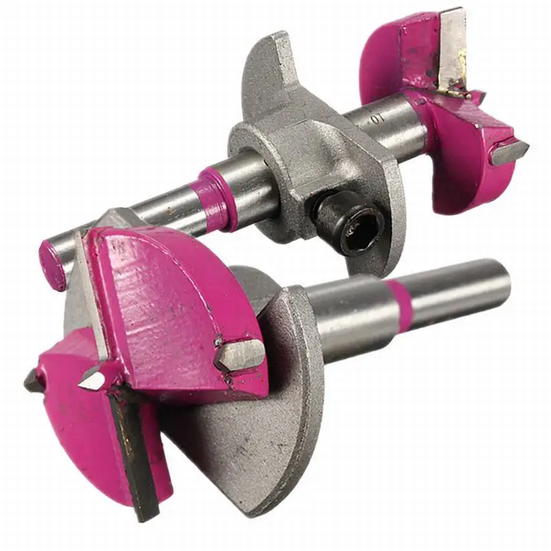 

Hinge Boring Drill Bit Set Carpentry Wood Window Hole Cutter Auger Wooden Drilling 35Mm Position Carbide Hole Saw Rotary Tool