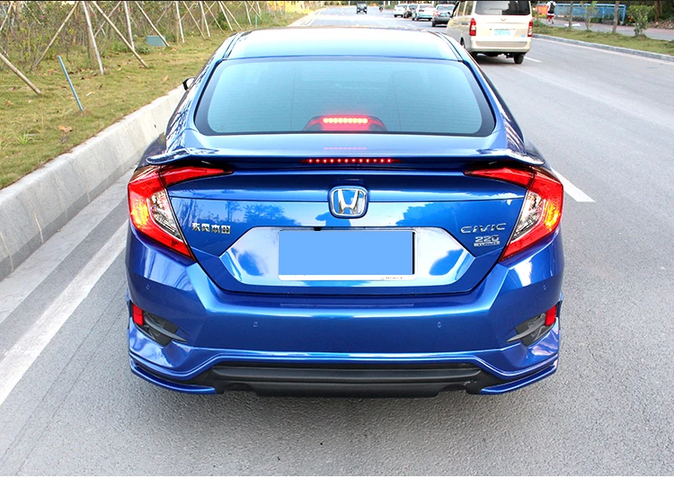 Для Honda Civic 4 Двери Седан украшение ABS пластик краска ing цвет задний спойлер багажника