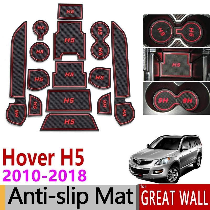 

Anti-Slip Gate Slot Mat Rubber Mats for Great Wall Hover H5 DW Hower 2010 - 2018 Greatwall Haval Accessories 2011 2012 2013 2014