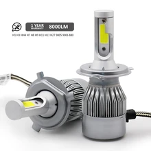 

New Auto COB Bulbs LED H7 H4 H11 H1 H3 H13 880 9004 9005 9006 9007 9003 HB1 HB2 HB3 HB4 H27 LED Car Headlights 12V Led Light C6