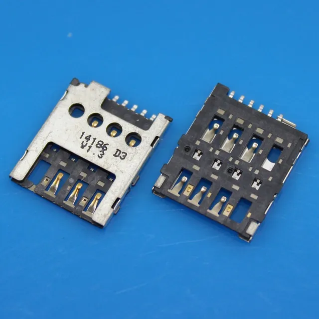 cltgxdd 10pcs new sim card reader tray slot socket connector holder lumia 635 sim card size