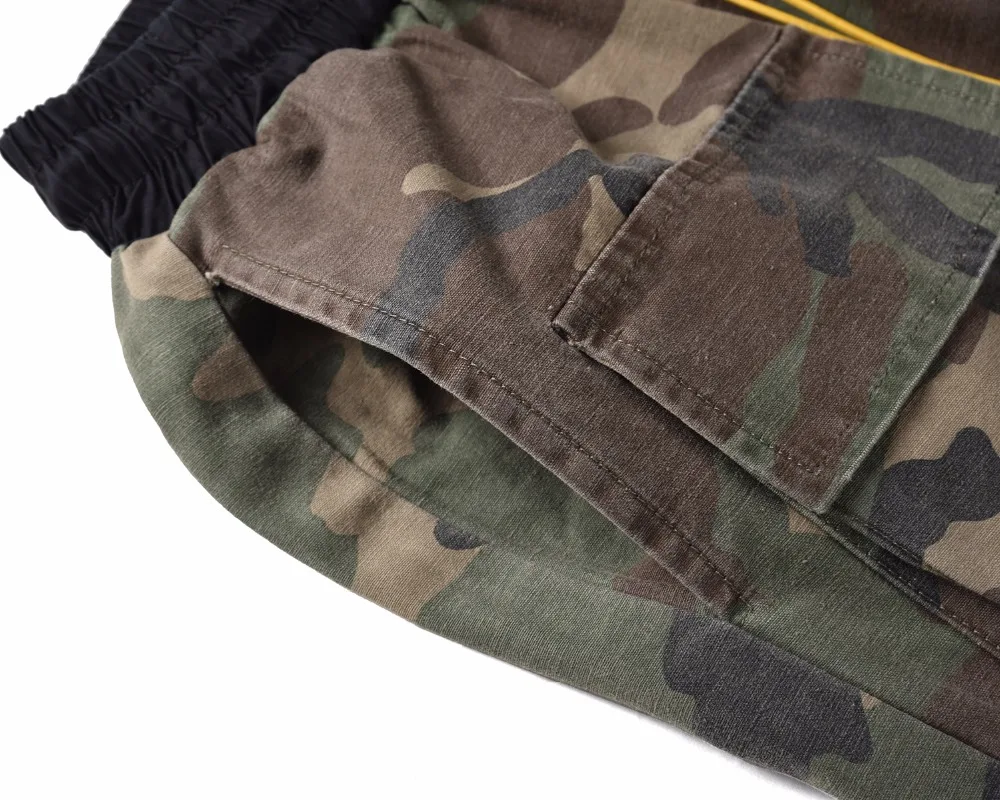 19ss, новинка, хип-хоп, Европа, Америка, Канье Уэст, много сумок, камуфляжные штаны до щиколотки, хлопок, Джастин Бибер, топ, спортивные штаны