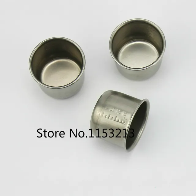 5pcs/ lot 304 Stainless steel medical cup 40ml Medication cup with