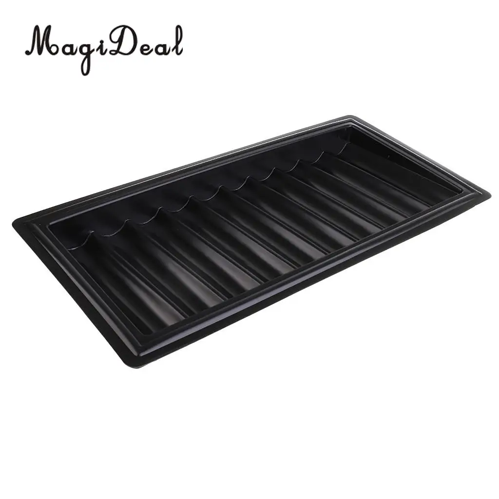 MagiDeal High Quality 1Pc Poker Chips Tray Storage Case 500 Chips for Funny Party Club Home Casino Game Acce Black Novelty Gifts