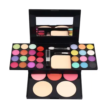 

Fashion Makeup Set Cosmetics Set Box Dressing Case 24pcs Eyeshadow 3pcs Blush 2pcs Powder 4pcs Lipstick