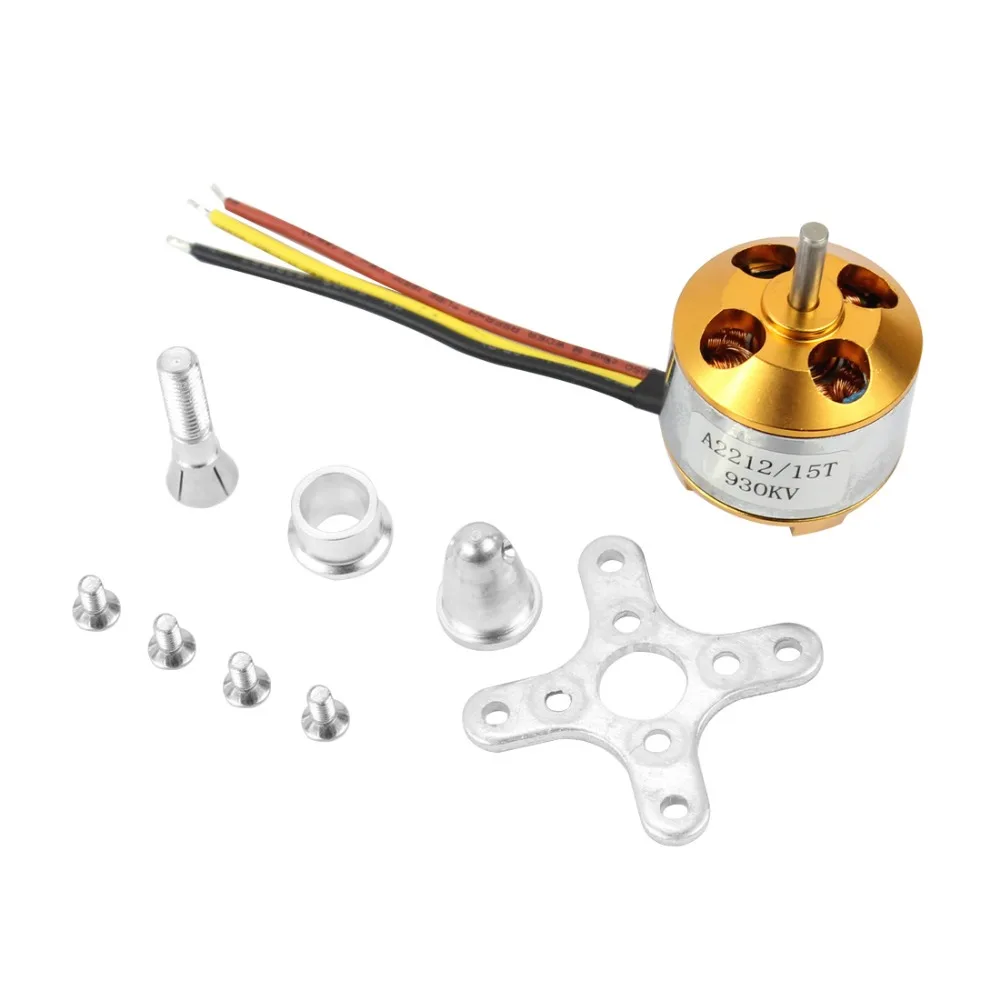 

A 2212 A2212 930KV Brushless Outrunner Motor W/ Mount 15T ,RC Aircraft/KKmulticopter 4Axle Quad copter UFO F02046