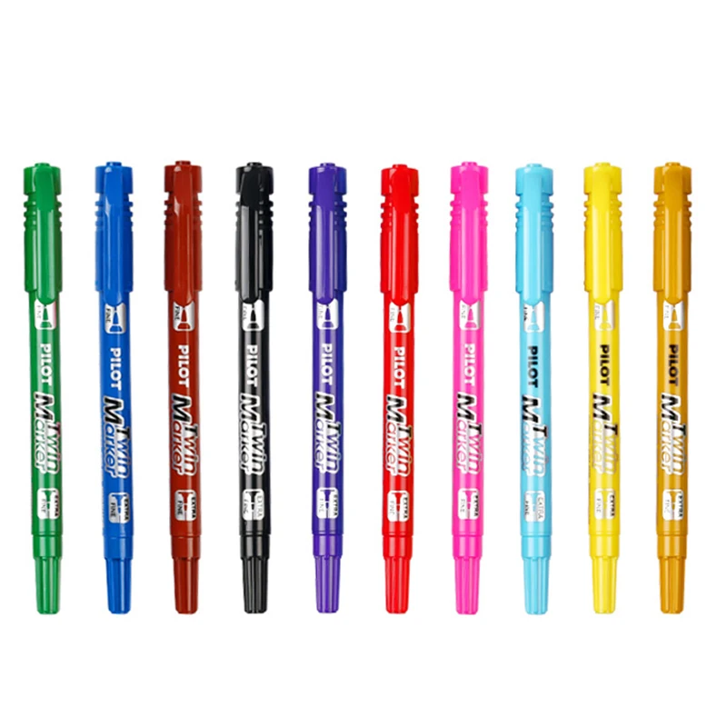 

Japan Pilot SCA-TM CD-Marker Japan Twin Marker 2 Tips in 2 Permanent Colors Retail Oily pen