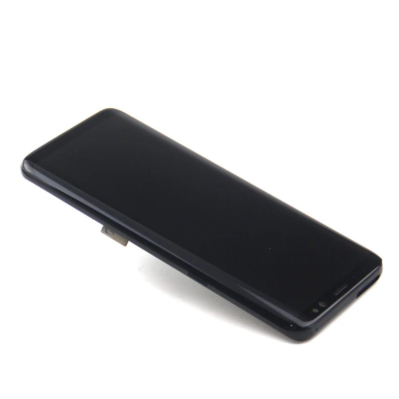 ЖК для SAMSUNG Galaxy S8 дисплей S8 Plus G950 G950F G955 G955F кодирующий преобразователь сенсорного экрана в сборе с рамкой