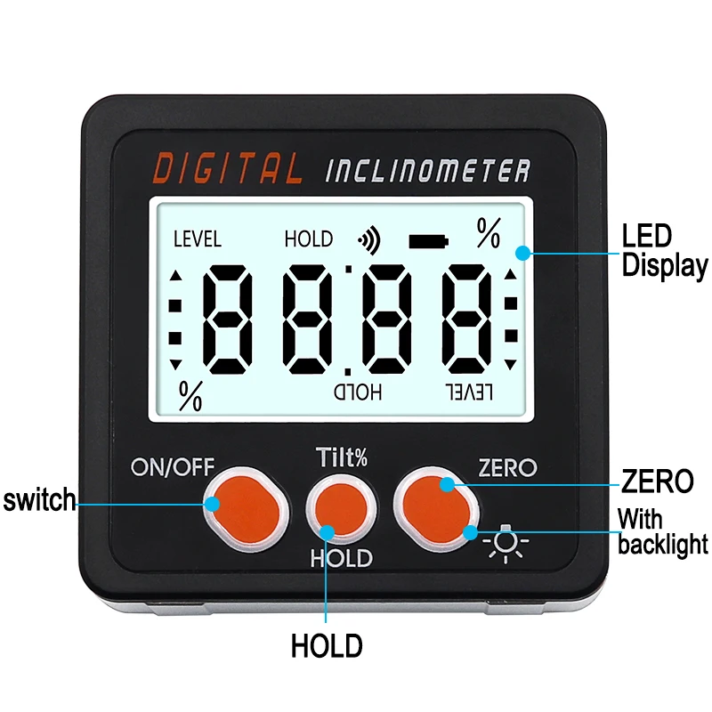 ferramenta eletronica digital de medicao inclinometro 0 360 01