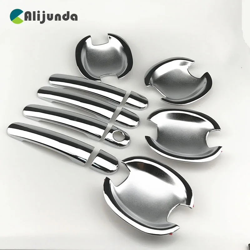 

For Volkswagen VW Polo MK5 2009-2017 Chrome Door Handle Cover & Door Bowl Cover Car Styling 2010 2011 2012 2013 2014 2015 2016