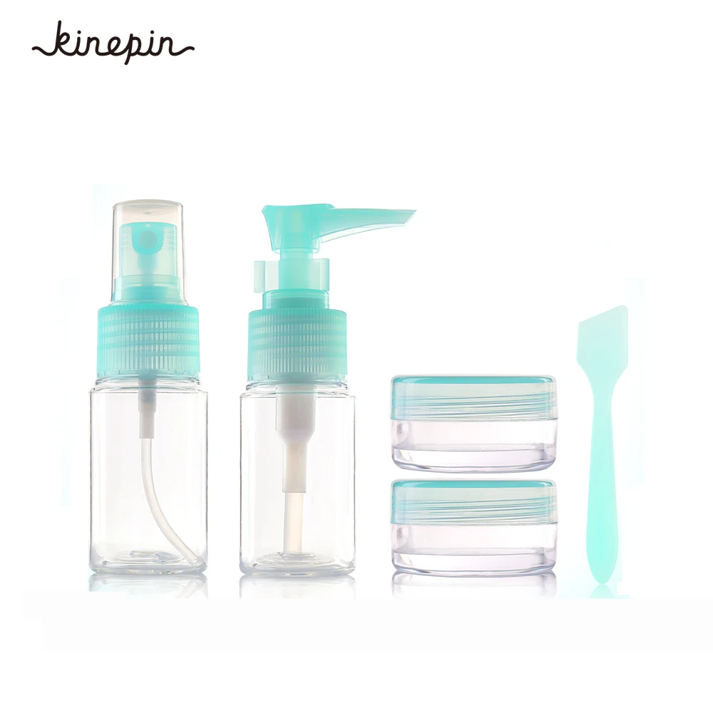 5pcs Portable Travel Set Shampoo Cream Lotion Cosmetics Refillable