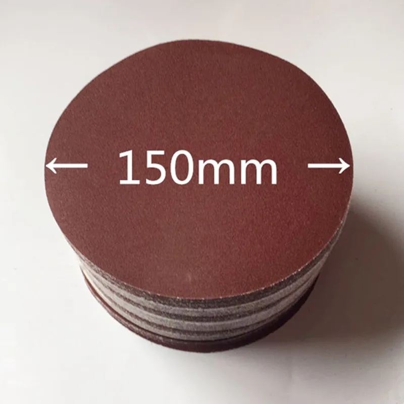 50Pcs 6" 150MM Mixed loading Sander Sand Paper Sanding Disc 80 150 240