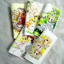 Конфеты Лоскутное Шитье Хлопок мультфильм ткань украшение для детей ткани diy сумка с патчем Рамка Картина 24x24 см