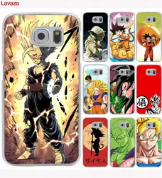 Dragon Ball z супер Гоку Hard Case Прозрачная Крышка для Galaxy S2 S3 S4 S5 & Мини S6 S7 и Края Плюс